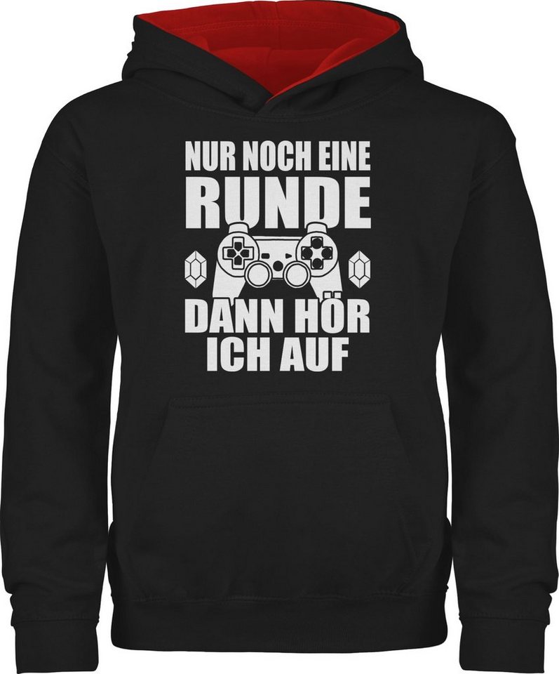 Shirtracer Hoodie Nur noch eine Runde dann hör ich auf Statement Sprüche Kinder von Shirtracer