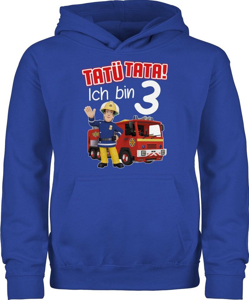 Shirtracer Hoodie Tatü Tata! Ich bin 3 Geburtstag Feuerwehr I Feuerwehrmann Feuerwehrmann Sam Mädchen von Shirtracer