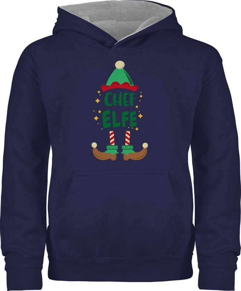 Shirtracer Hoodie Weihnachten Chef Elfe I Weihnachtself Weihnachten Kleidung Kinder von Shirtracer