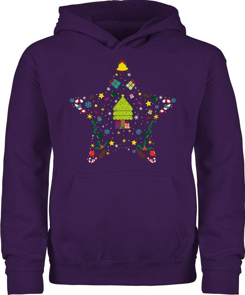 Shirtracer Hoodie Weihnachtsstern Weihnachten Kleidung Kinder von Shirtracer