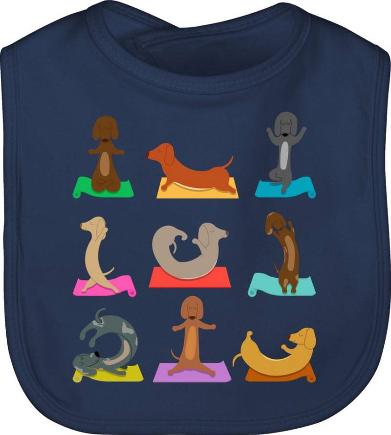 Shirtracer Lätzchen Dackel Yoga Dackel Lustig, Hunde von Shirtracer