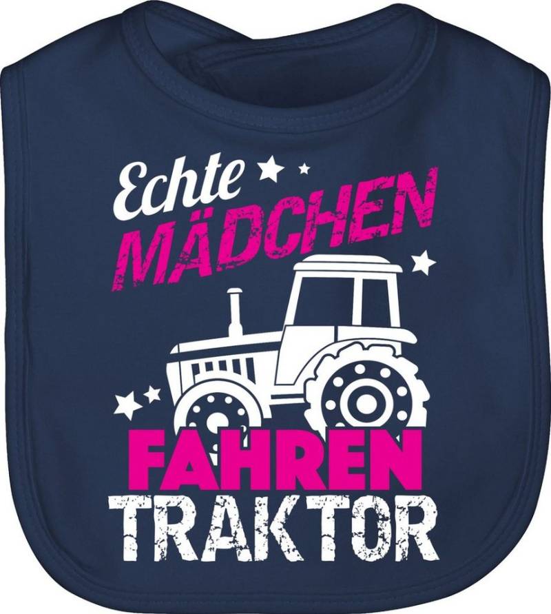 Shirtracer Lätzchen Echte Mädchen fahren Traktor, Traktor von Shirtracer