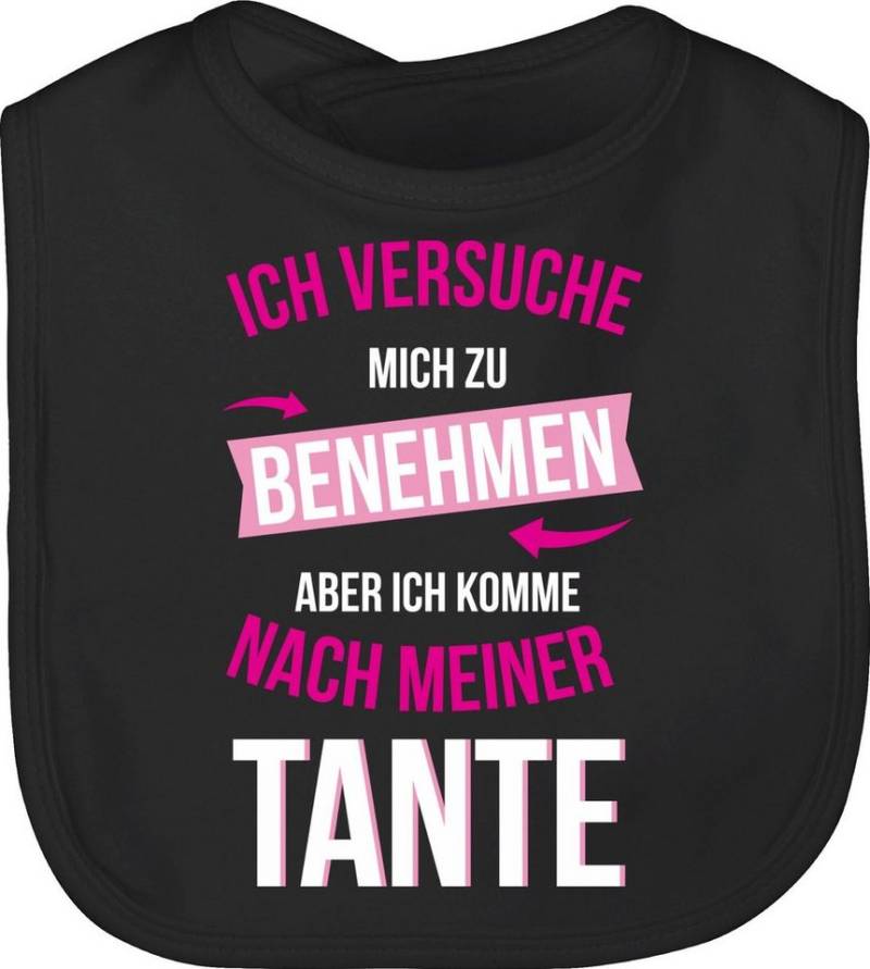 Shirtracer Lätzchen Ich versuche mich zu benehmen aber ich komme nach meiner Tante, Sprüche Baby von Shirtracer