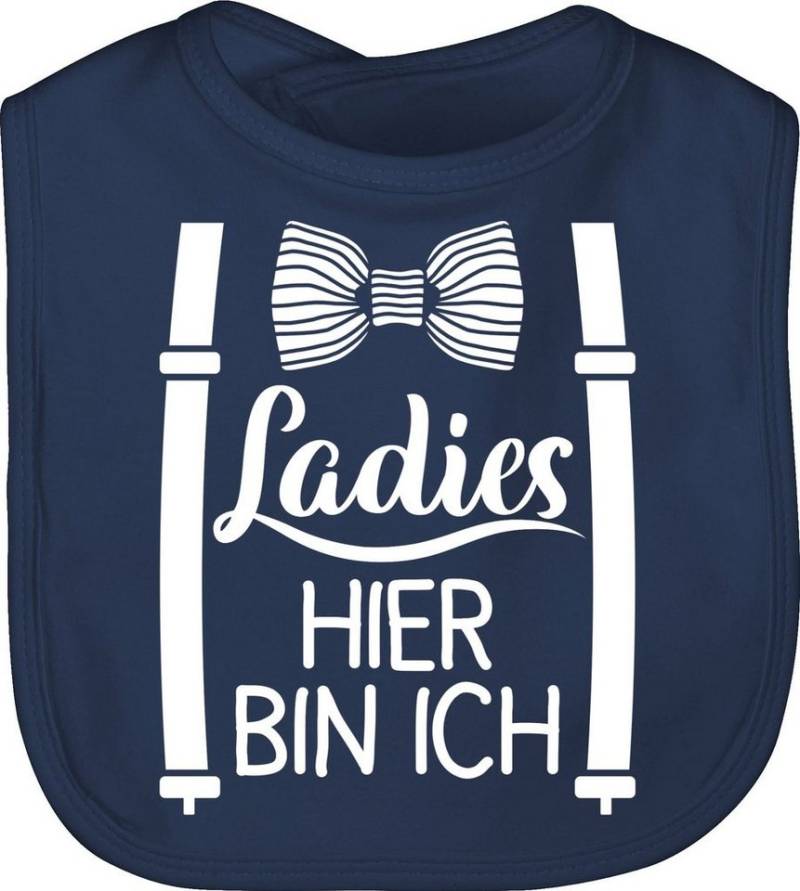 Shirtracer Lätzchen Ladies hier bin ich, Sprüche Baby von Shirtracer