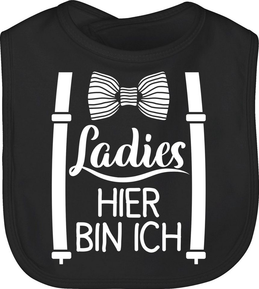 Shirtracer Lätzchen Ladies hier bin ich, Sprüche Baby von Shirtracer