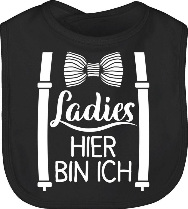 Shirtracer Lätzchen Ladies hier bin ich, Sprüche Baby von Shirtracer