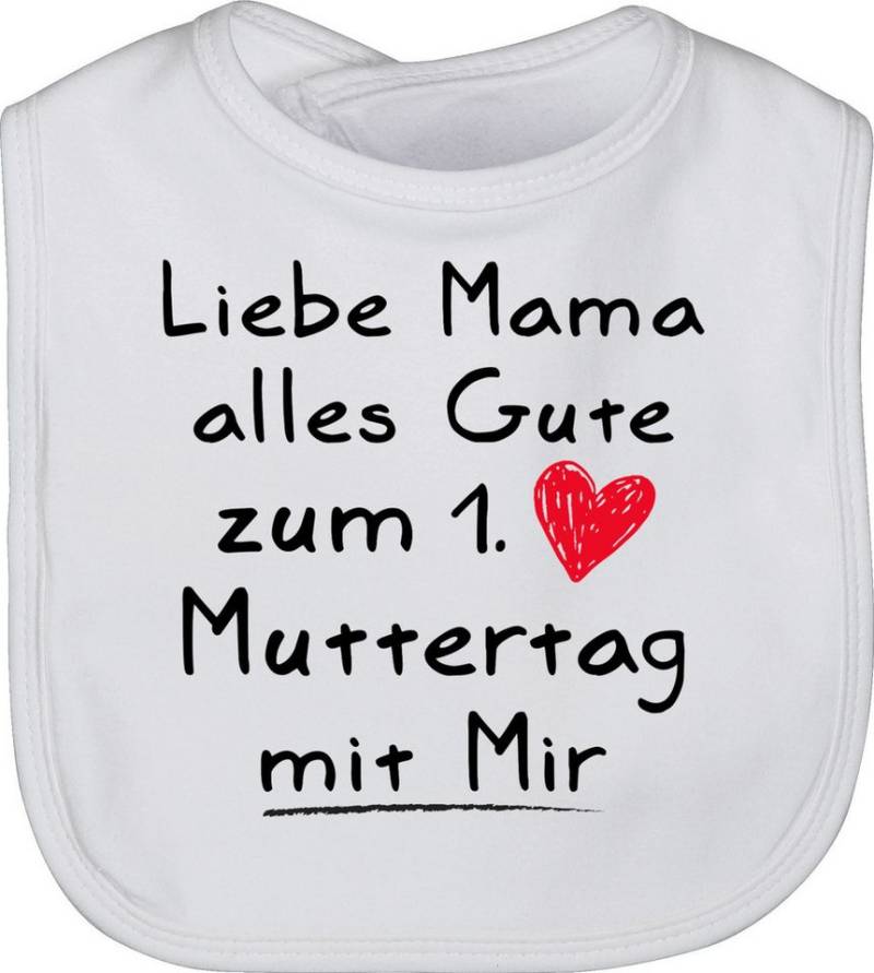 Shirtracer Lätzchen Liebe Mama alles Gute zum 1. Muttertag - Kleinkind Erster Muttertag, Muttertagsgeschenk von Shirtracer