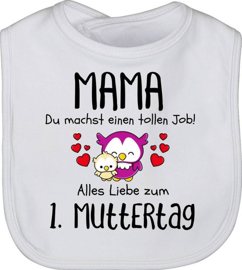 Shirtracer Lätzchen Mama du machst einen tollen Job 1. Muttertag I Erstes Muttertagsgesche, Muttertagsgeschenk von Shirtracer