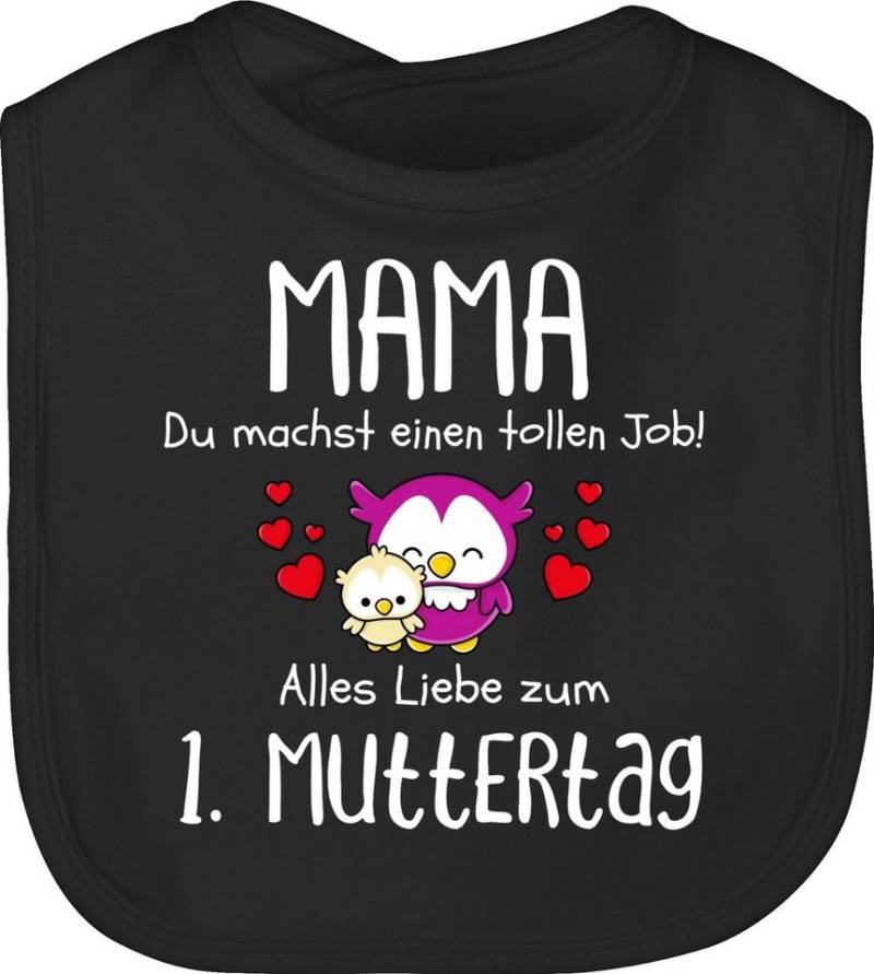 Shirtracer Lätzchen 1. Muttertag I Mama du machst einen tollen Job, Muttertagsgeschenk von Shirtracer