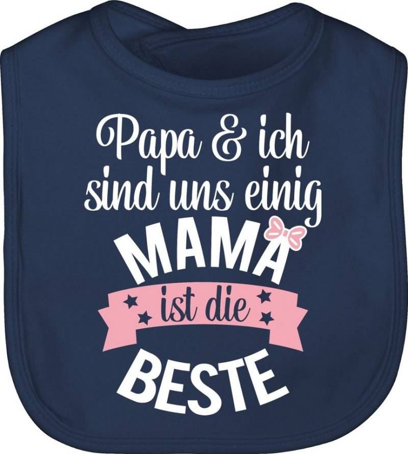 Shirtracer Lätzchen Mama ist die beste I Weltbeste Mutti, Mama von Shirtracer