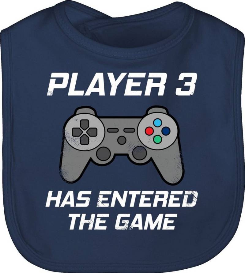 Shirtracer Lätzchen Player 3 has entered the game I Zocker Schwangerschaft verkünden Gamer, Zur Geburt von Shirtracer