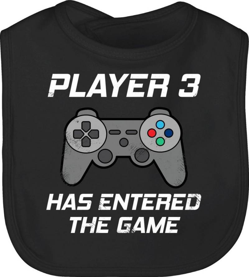 Shirtracer Lätzchen Player 3 has entered the game I Zocker Schwangerschaft verkünden Gamer, Zur Geburt von Shirtracer