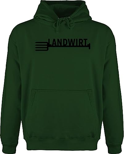 Hoodie Herren Pullover Männer - Geschenk Bauer - Landwirt - L - Dunkelgrün - hoody landwirtschaft sprüche herr hoodies/pullis pulli mit kapuze oberteile hoodies pullis landwirtin hoddies/pullies von Shirtracer