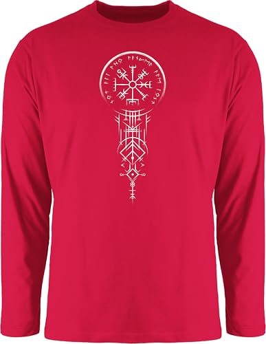 Shirtracer Langarmshirt Herren Langarm Shirt - & - Keltischer Wikinger Kompass Vegvisir I Vikinger Geschenk Vikings I Wegweiser Geschenkidee Walhalla I Valhalla - L - Rot - Viking Wikinger&Walhalla Shirtracer Langarmshirt Herren Langarm Shirt - & - Keltischer Wikinger Kompass Vegvisir I Vikinger Geschenk Vikings I Wegweiser Geschenkidee Walhalla I Valhalla - L - Rot - Viking Wikinger&Walhalla von Shirtracer