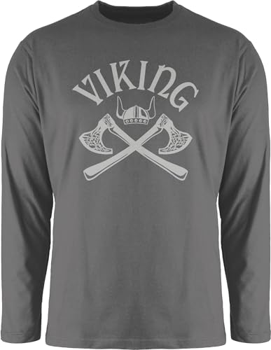 Shirtracer Langarmshirt Herren Langarm Shirt - & Walhalla - Wikinger Viking Nordmänner Odin Walhall Streitaxt - 3XL - Dunkelgrau - Vikings wikingeraxt vikinger axt Wikinger&Walhalla Wikinger. Shirtracer Langarmshirt Herren Langarm Shirt - & Walhalla - Wikinger Viking Nordmänner Odin Walhall Streitaxt - 3XL - Dunkelgrau - Vikings wikingeraxt vikinger axt Wikinger&Walhalla Wikinger. von Shirtracer