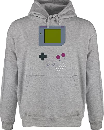 Shirtracer Hoodie Herren Pullover Männer - Karneval & Fasching - Gameboy - 4XL - Grau meliert - 90 Jahre Carnaval 90s Party kaneval 90er Feier karnevall 90er-Party karmeval Old School „Karneval“ von Shirtracer