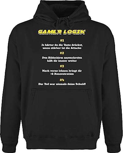 Shirtracer Hoodie Herren Pullover Männer - Nerd Geschenke - Gamer Logik - XS - Schwarz - zocken Geschenk Kapuzenpullover sprüche zocker Gaming Kuschelpullover für Geek fakten Pulli Mann Nerds ich Bin Shirtracer Hoodie Herren Pullover Männer - Nerd Geschenke - Gamer Logik - XS - Schwarz - zocken Geschenk Kapuzenpullover sprüche zocker Gaming Kuschelpullover für Geek fakten Pulli Mann Nerds ich Bin von Shirtracer