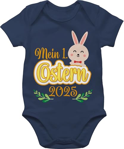 Shirtracer Baby Body Junge Mädchen - Ostergeschenke - Mein 1. Ostern 2025-1/3 Monate - Navy Blau - osterbody osterkleidung easter 1.ostern babykleidung osteroutfit oster outfit ostermotiv osterhasen von Shirtracer