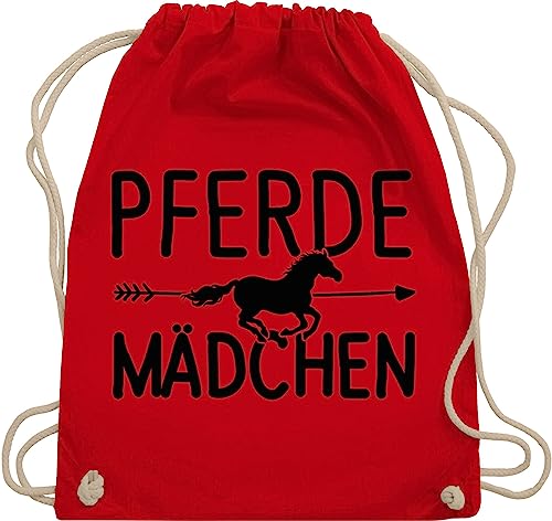 Turnbeutel Rucksack - Taschen - Pferde Mädchen Geschenk - Pferdegeschenke Reiten - Unisize - Rot - reitrucksack pferd turn beutel reittasche ridebag reit sprüche turntasche pferdegeschenkartikel von Shirtracer