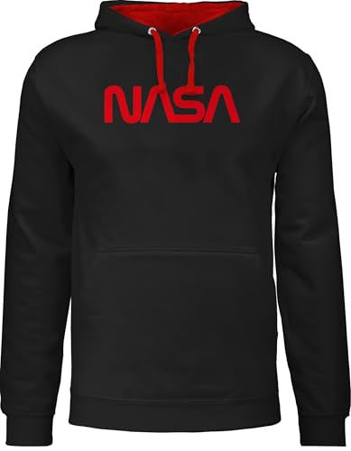 Shirtracer Pullover Herren Frauen Hoodie Kontrast zweifarbig - Nerd Geschenke - NASA - Raumfahrt Astronaut Mondlandung Weltraum - 4XL - Schwarz/Rot - Nerds zocker Space x Pulli für Geek Logo Shirtracer Pullover Herren Frauen Hoodie Kontrast zweifarbig - Nerd Geschenke - NASA - Raumfahrt Astronaut Mondlandung Weltraum - 4XL - Schwarz/Rot - Nerds zocker Space x Pulli für Geek Logo von Shirtracer