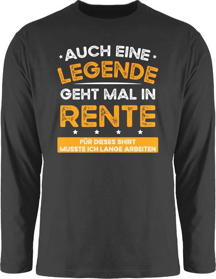 Shirtracer Rundhalsshirt Auch eine Legende geht mal in Rente Rentner Rente von Shirtracer