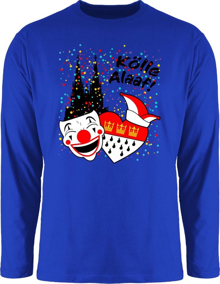 Shirtracer Rundhalsshirt Kölle Alaaf Kostüm Köln Karneval Wappen I Jeck Rut Wiees I Narren I Kö Karneval & Fasching von Shirtracer
