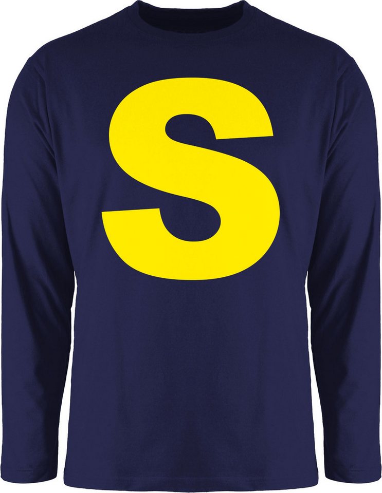 Shirtracer Rundhalsshirt Kostüm Buchstabe S Streifenhörnchen Chipmunk Simon I Fastnacht Gruppen Karneval & Fasching von Shirtracer