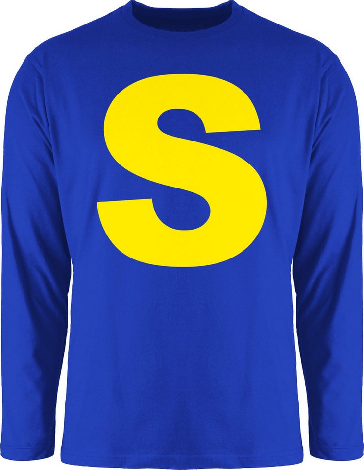 Shirtracer Rundhalsshirt Kostüm Buchstabe S Streifenhörnchen Chipmunk Simon I Fastnacht Gruppen Karneval & Fasching von Shirtracer