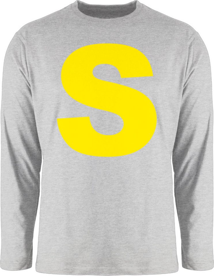 Shirtracer Rundhalsshirt Kostüm Buchstabe S Streifenhörnchen Chipmunk Simon I Fastnacht Gruppen Karneval & Fasching von Shirtracer