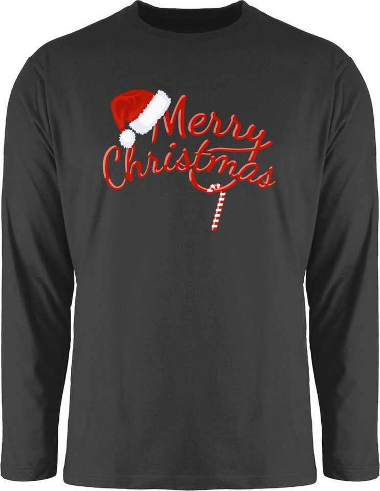 Shirtracer Rundhalsshirt Merry Christmas Zuckerstange I Weihnachtsmotiv Weihachten Kleidung Shirtracer Rundhalsshirt Merry Christmas Zuckerstange I Weihnachtsmotiv Weihachten Kleidung von Shirtracer