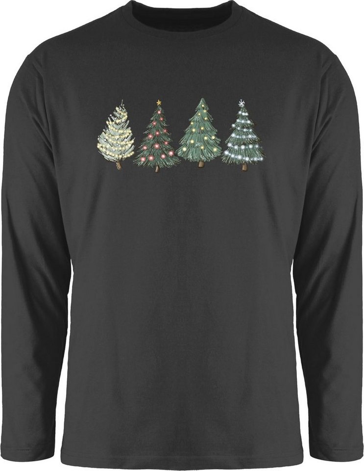 Shirtracer Rundhalsshirt Weihnachtsbäume Weihachten Kleidung von Shirtracer