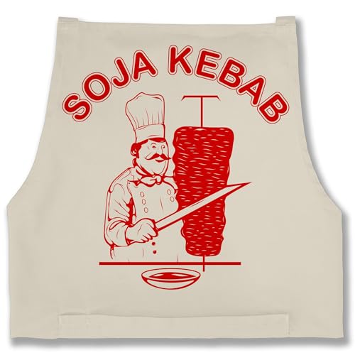 Shirtracer Schürze - Karneval & Fasching - Erwachsene - Soja Kebab Logo Vegan I Vegetarisch - 85x69 - Natur Weiß - männer kochen döner faschings doner verkleidet kebap carnival doener rosenmontag Shirtracer Schürze - Karneval & Fasching - Erwachsene - Soja Kebab Logo Vegan I Vegetarisch - 85x69 - Natur Weiß - männer kochen döner faschings doner verkleidet kebap carnival doener rosenmontag von Shirtracer