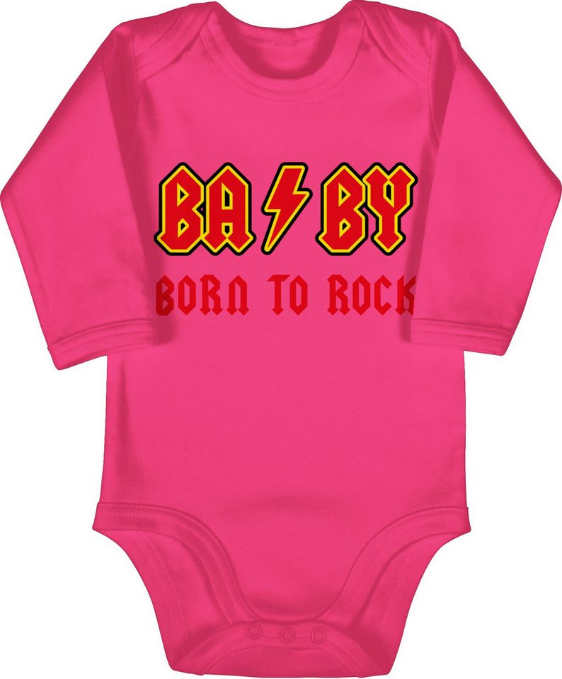 Shirtracer Shirtbody BA BY Born to rock Rot Sprüche Baby von Shirtracer
