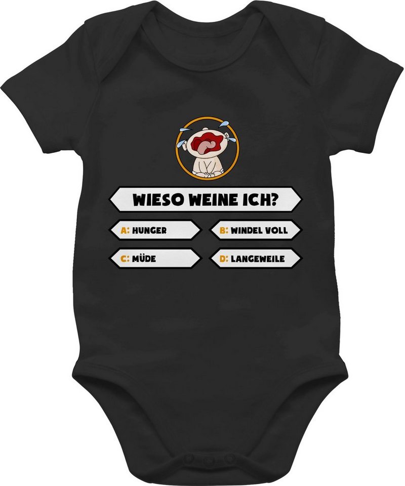 Shirtracer Shirtbody Baby - Wieso weine ich Strampler Baby Mädchen & Junge von Shirtracer