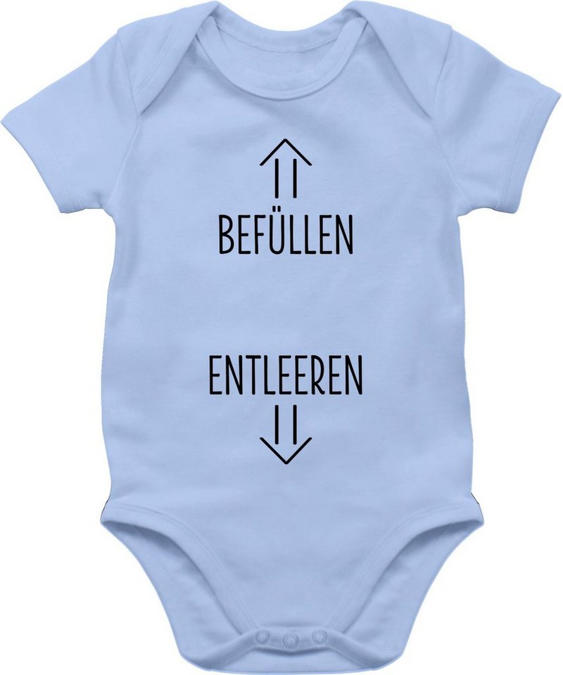 Shirtracer Shirtbody Befüllen und Entleeren Strampler-Motiv Strampler Baby Mädchen & Junge von Shirtracer