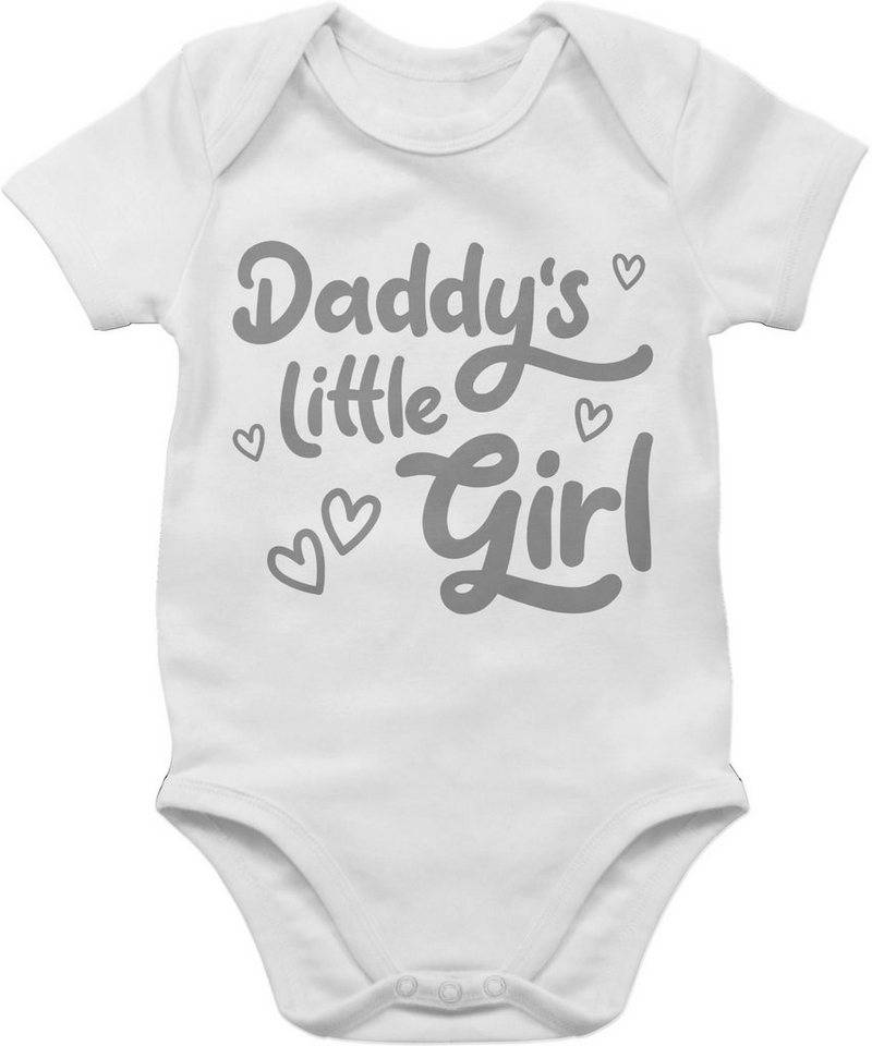 Shirtracer Shirtbody Daddy's little Girl süß grau Geschenk Vatertag Baby von Shirtracer
