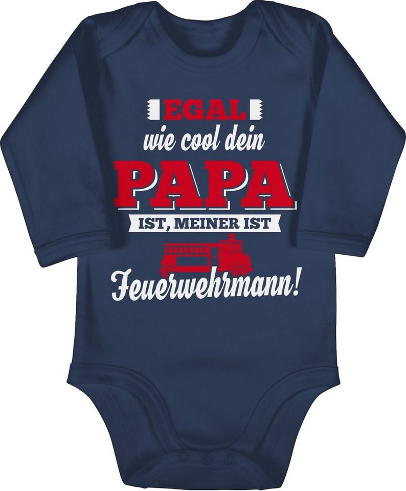 Shirtracer Shirtbody Mein Papa Feuerwehrmann Sprüche Baby von Shirtracer