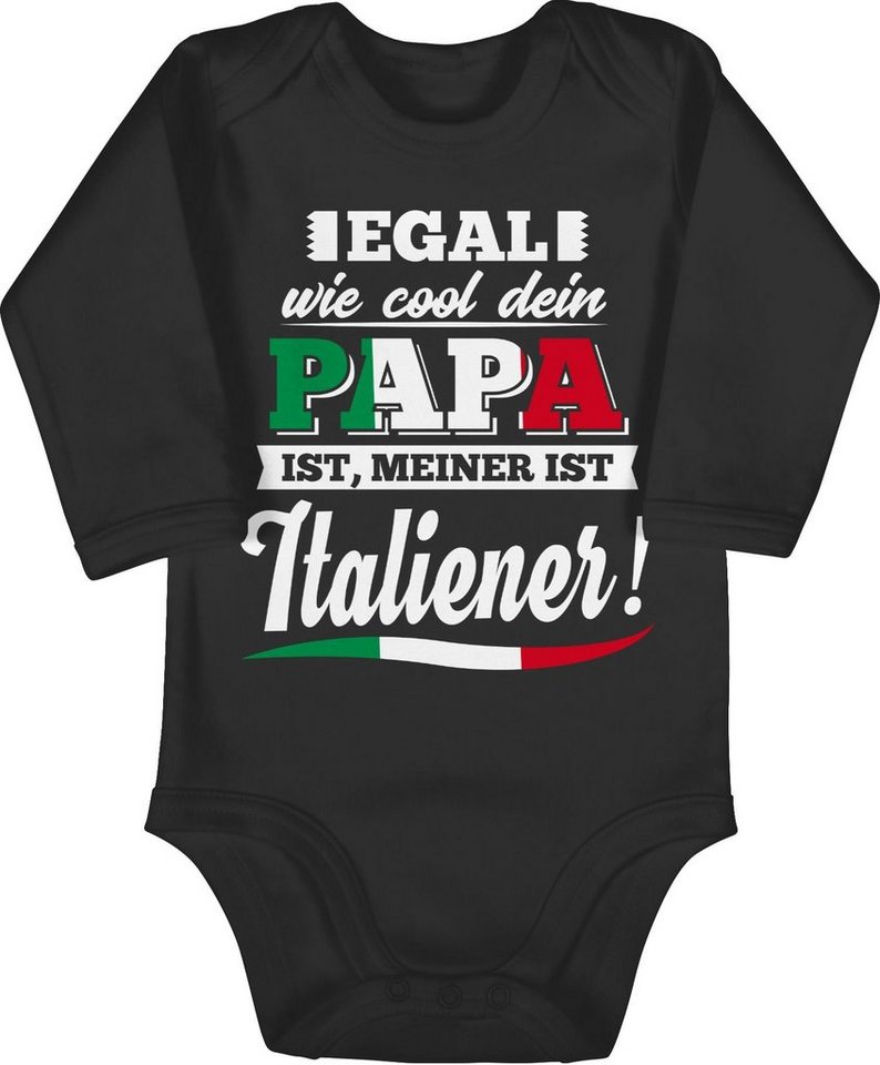 Shirtracer Shirtbody Egal wie Cool dein Papa meiner ist Italiener Sprüche Baby von Shirtracer