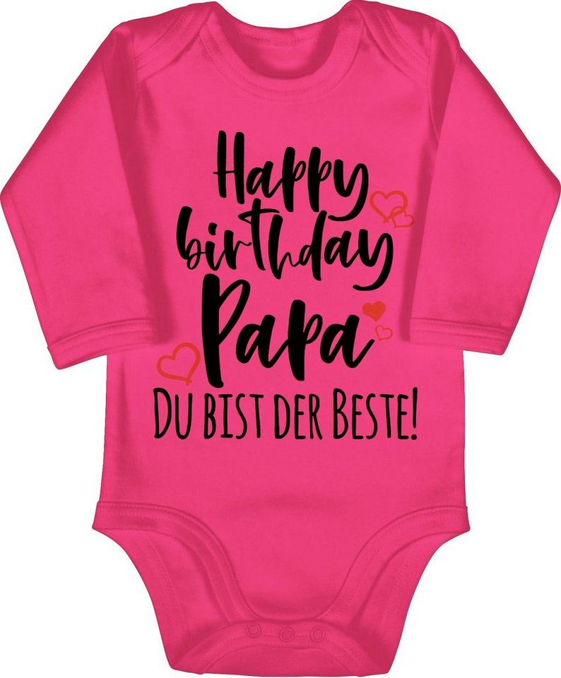 Shirtracer Shirtbody Happy Birthday Papa Strampler Baby Mädchen & Junge von Shirtracer