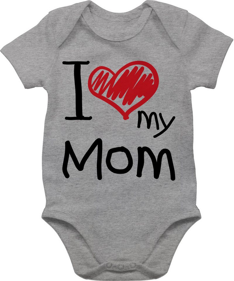 Shirtracer Shirtbody I love my Mom schwarz Mama von Shirtracer