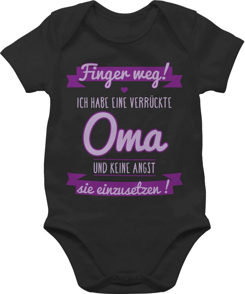 Shirtracer Shirtbody Ich Habe eine verrückte Oma-lila Sprüche Baby von Shirtracer