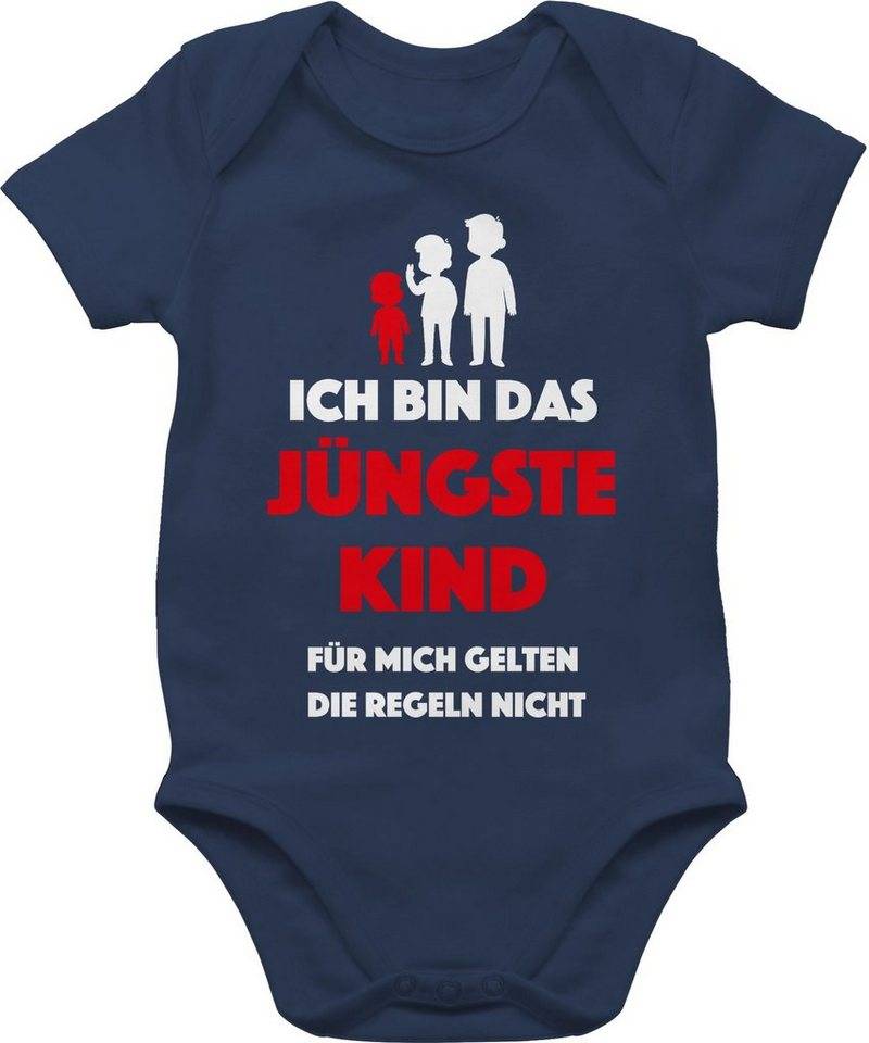 Shirtracer Shirtbody Ich bin das jüngste Kind. Für mich gelten die Regeln nicht Sprüche Baby von Shirtracer