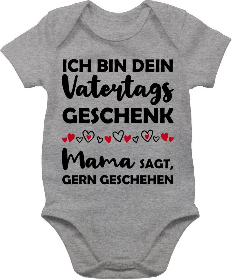 Shirtracer Shirtbody Ich bin dein Vatertagsgeschenk Mama sagt, gern geschehen Geschenk Vatertag Baby von Shirtracer