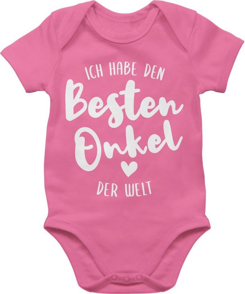 Shirtracer Shirtbody Ich habe den besten Onkel der Welt Strampler Baby Mädchen & Junge von Shirtracer