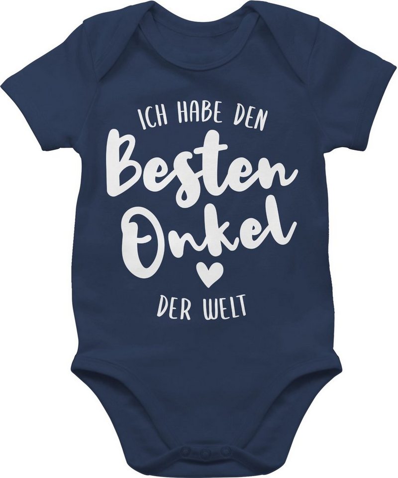 Shirtracer Shirtbody Ich habe den besten Onkel der Welt Strampler Baby Mädchen & Junge von Shirtracer