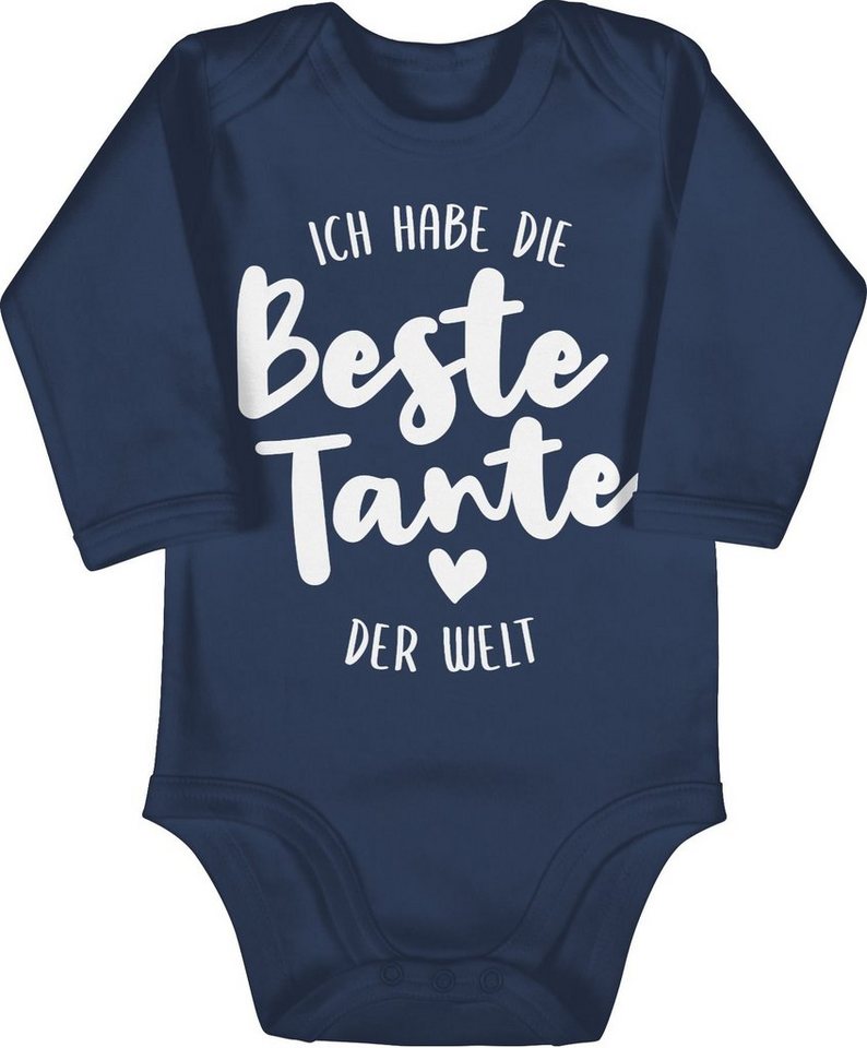 Shirtracer Shirtbody Ich habe die beste Tante der Welt Strampler Baby Mädchen & Junge von Shirtracer