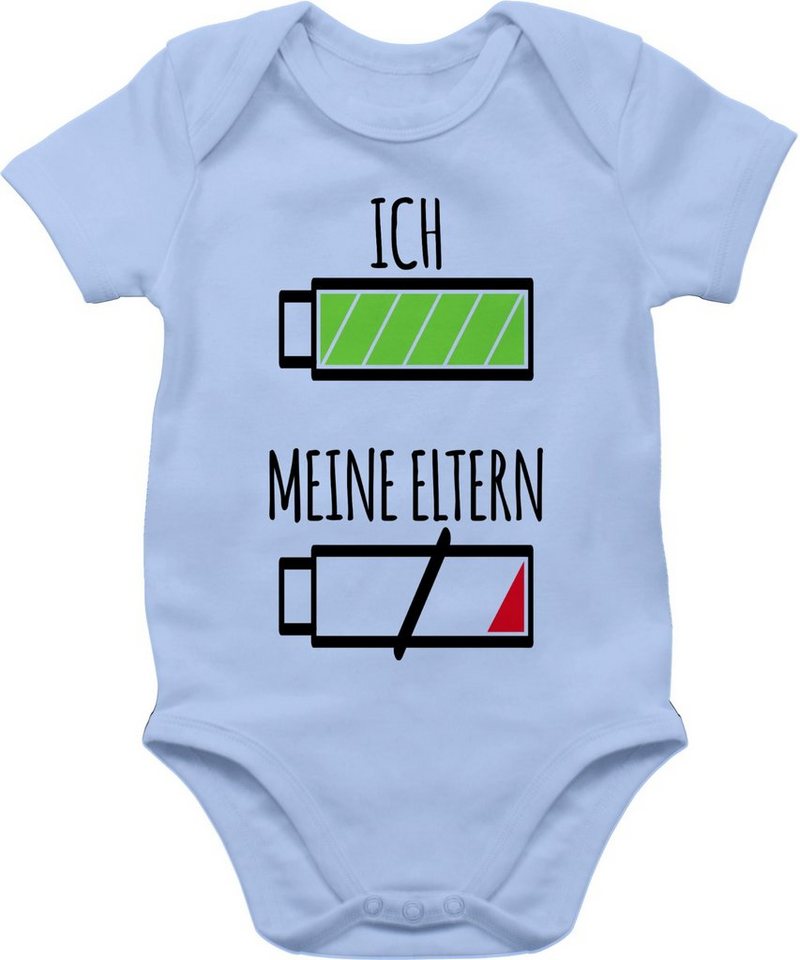 Shirtracer Shirtbody Ich und meine Eltern Batterie Strampler Baby Mädchen & Junge von Shirtracer