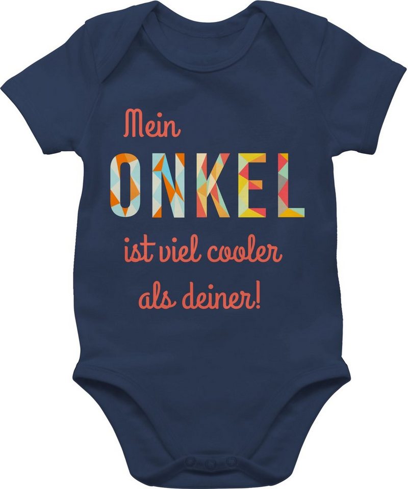 Shirtracer Shirtbody Mein Onkel ist viel cooler als deiner Strampler Baby Mädchen & Junge von Shirtracer