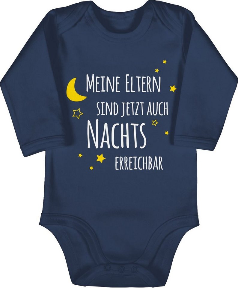 Shirtracer Shirtbody Meine Eltern sind jetzt auch nachts erreichbar I Sprüche Baby von Shirtracer
