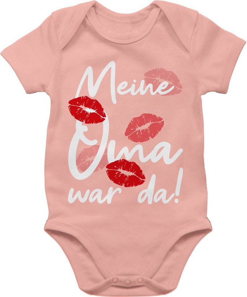 Shirtracer Shirtbody Meine Oma war da - weiß Strampler Baby Mädchen & Junge von Shirtracer